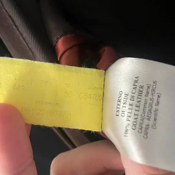 The Armoury Dayware Made in Italy Wright Brown Suede Blouson Coat 50 USD $1675 - Picture 4 of 5